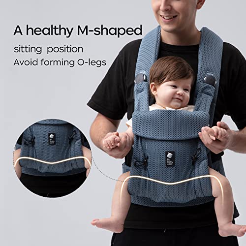 Bc Babycare Baby Carrier, Lightweight Baby Carrier Newborn To Toddler, Breathable Baby Holder Carrier Cool Cotton Mesh, Front Facing Baby Carrier For Babies 7-45 Lbs #TOP3