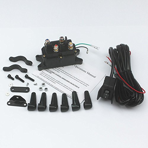 image for KIPA Winch Solenoid Relay 12V 250A & Winch Rocker Thumb Switch Assy fo
