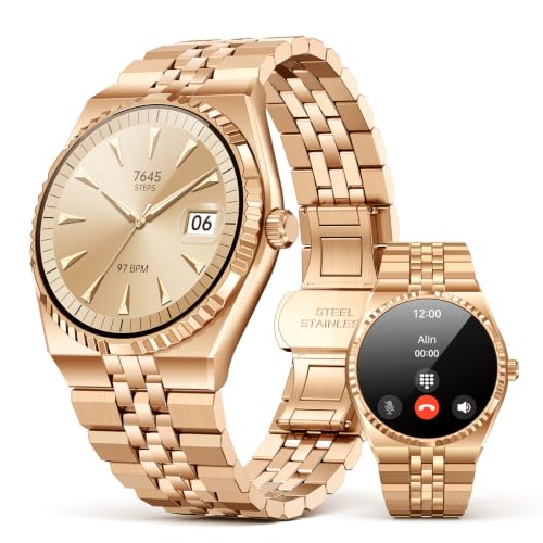 Smart Watch for Men, Answer/Make Call, Activity Tracker, Steel Strap, 40mm
