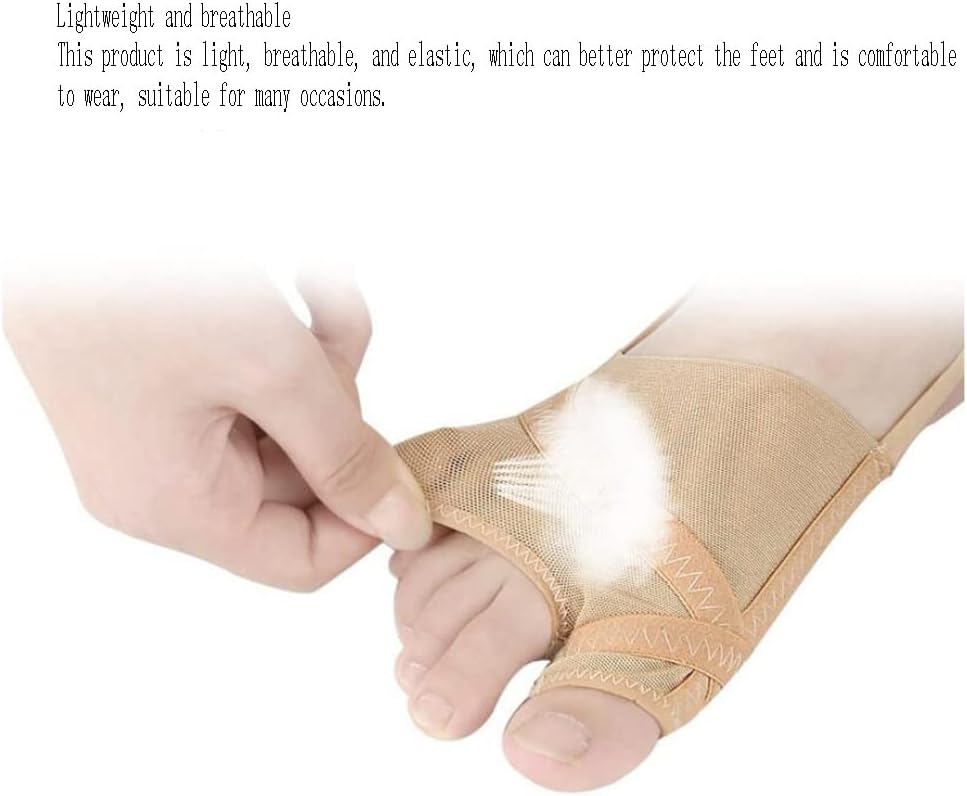 DEAVER Bunion Relief Sleeves with Gel Protector for Bunion Socks Brace Cushions with Elastic Heel Strap and Pain Ease from Bunions, Blisters,Friction