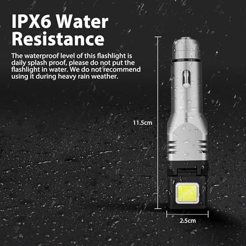 WINDFIRE Car Charger Flashlight, 12V Car Plug in Rechargeable Flashlight with 4 Lighting Modes, Cigarette Lighter Flashlight for Car, Charge in Car Emergency Small Flash Light by WINDFIRE - Image 8