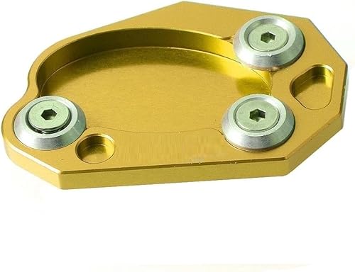 Vista 6 de Para Kawasaki para Versys 650 2007-2009 Soporte lateral de pie de motocicleta, almohadilla de extensión de soporte CNC, almohadilla ampliadora Rojo