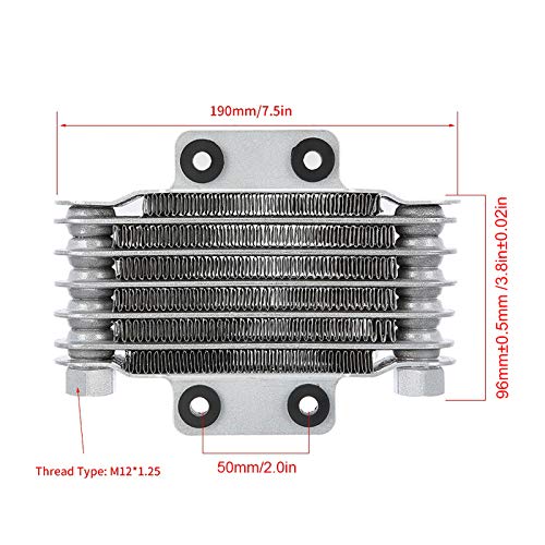 Akozon automotive-engine-coolers for 100CC-250CC Motorcycle DirtBike ATV Silver