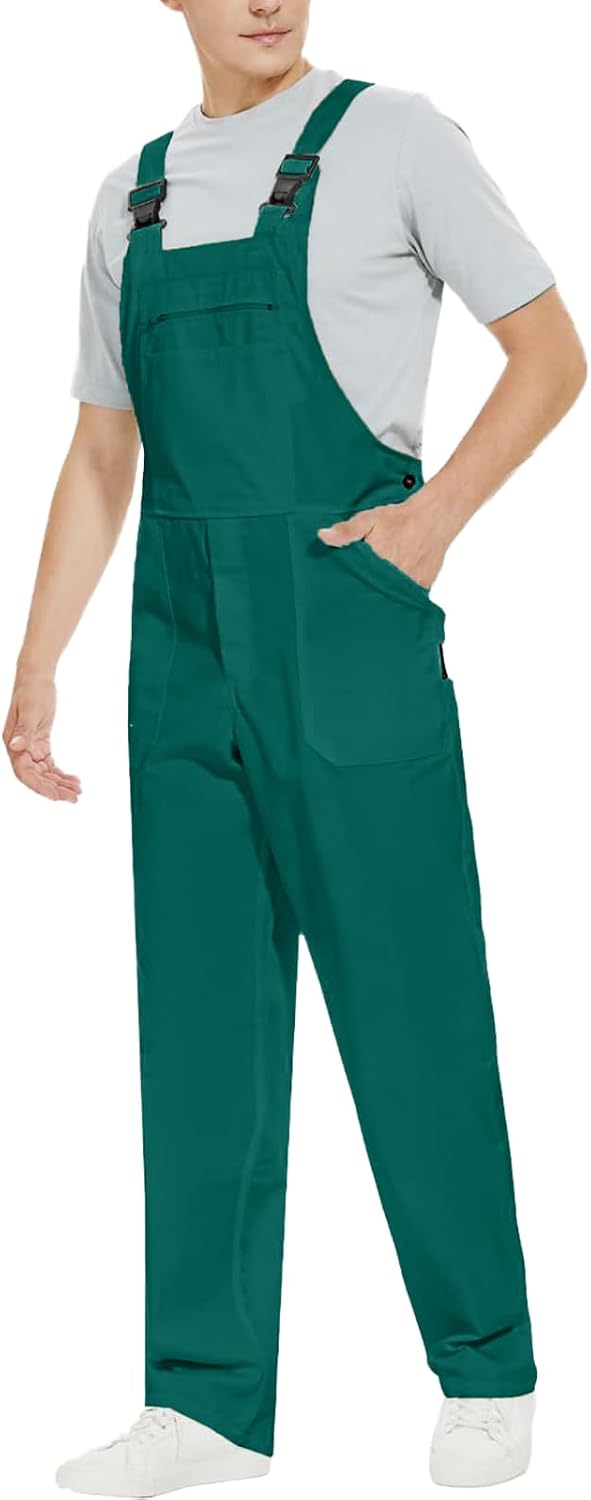WORK IDEA Work Dungarees for Men Multi Pocket Technology Men's Work Dungarees