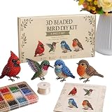 Mini 3D Perlen Tiere DIY Kit | Handgemachte Perlenstickerei Kunst Mit Anleitung | DIY Tiere Fädelset | Für Jugendliche, Anfänger, Enthusiasten, Freunde, Zuhause, Büro, Schule, Studentenkreis