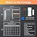 XUENIN 2 Pc Set Clear Acrylic Magnetic Calendar for Fridge - Color Monthly and Weekly Planner, Easy to Clean and use, Versatile Perfect for Organizing Schedule, Meal Plans, and Reminders
