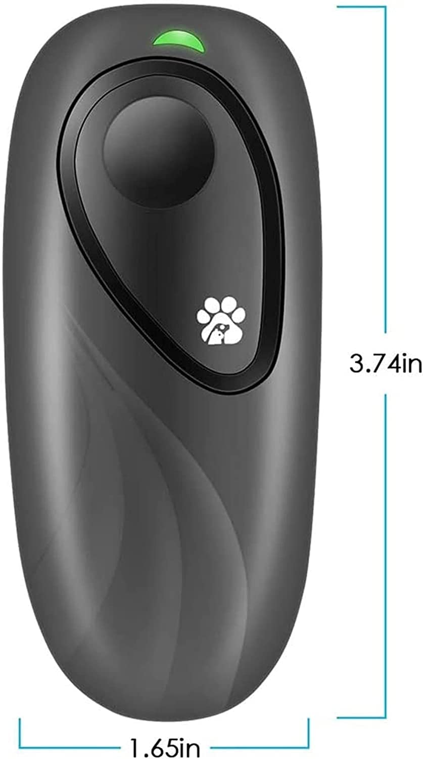 Disuasión ultrasónica de ladridos de perros, dispositivo 2 en 1 for entrenamiento de perros y control de ladridos, dispositivo antiladridos, rango de control de 16.4 pies, batería incluida, indicador