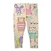Soda Park Girls Cotton Cute Cartoon Ankle Length Basic Leggings Pant