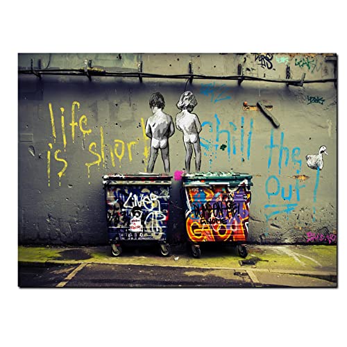 Impression Toile Pop Art Graffiti et Tableau Grand Format Cadre Intérieur