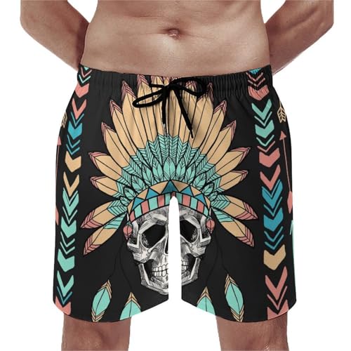 Swim shorts homme squelette anti-humidité pour la plage