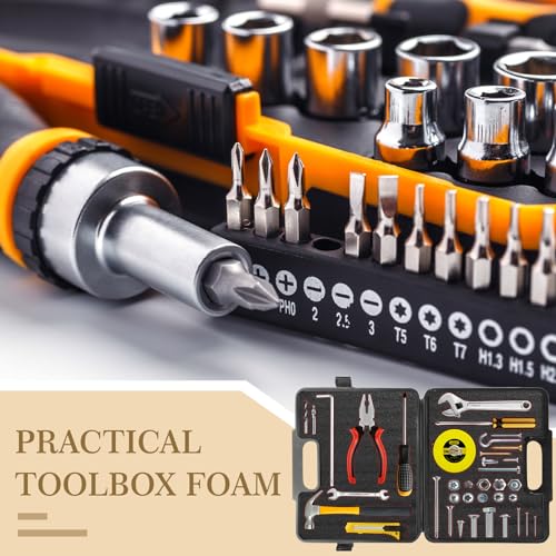 Frienda 3 Pcs Tool Box Foam Organizers, 12 x 10 x 2 Inch Adjustable Shadow Tool Chest Drawer Foam Inserts Non Slip Toolbox Drawer Liner Mat - Thumbnail 7