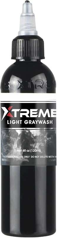 Tinta para tatuagem XTREME Light Greywash à base de água, frasco com 120 mL