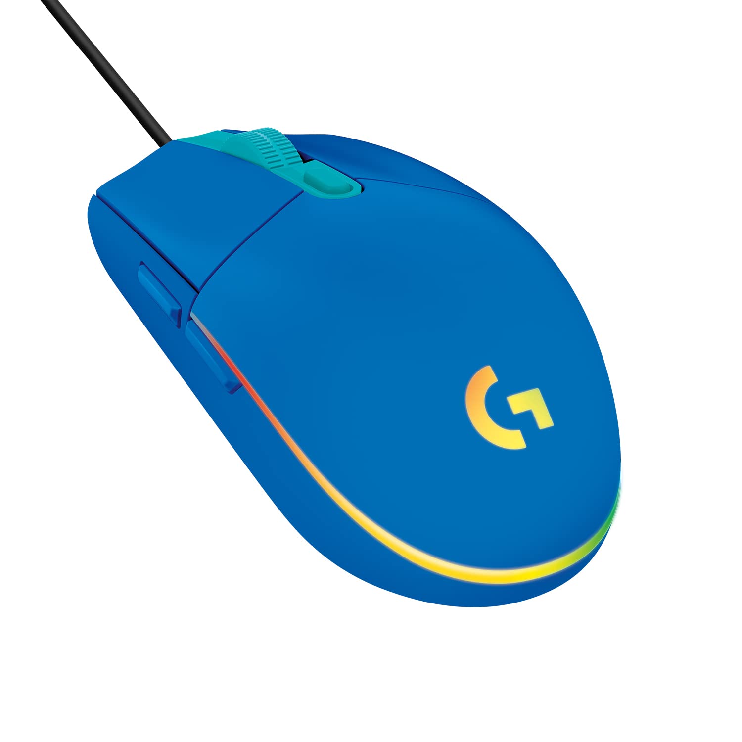 Logitech G203 Prodigy Wired Gaming Mouse, 8,000 DPI, RGB, Lightweight, 6 Programmable Buttons, On-Board Memory, Compatible with PC/Mac - Blue