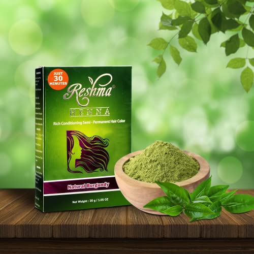 Reshma Beauty 30 Minute Henna Hair Color Infused With Goodness Of Herbs, Burgundy, 1.05 Oz #TOP1