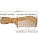 LCLHB 4PCS Natural Wooden Wide Tooth Beard and Hair Combs Set For Men and Women (6.5-7 Inch Length)