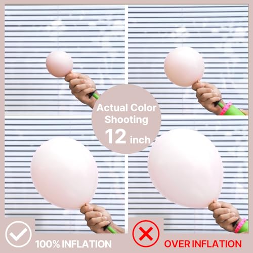 Image of PartyWoo Beige Balloons 155pcs Different Sizes of 18 12 10 5 Inch Boho Cream Ivory Neutral Balloon Arch Kit Garland for Wedding Graduation Engagement Baby Shower Birthday Party Decorations White-F60
