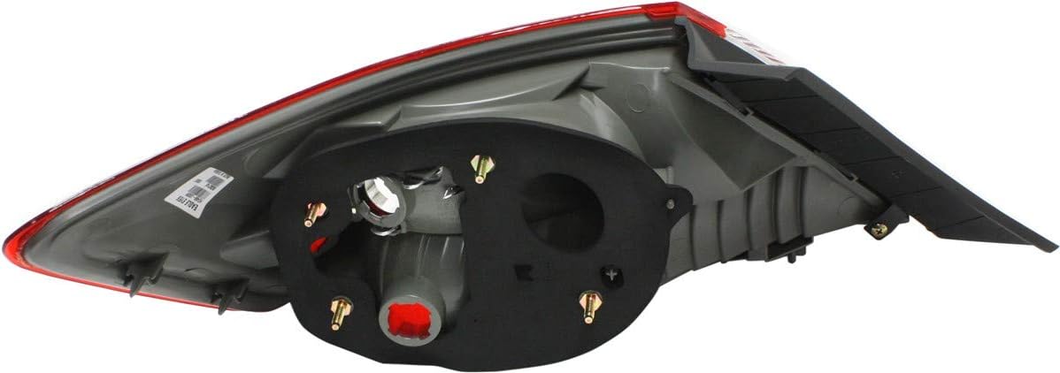 Evan Fischer Tail Light Lens and Housing Compatible with 2006-2008 Honda Civic Coupe Passenger Side