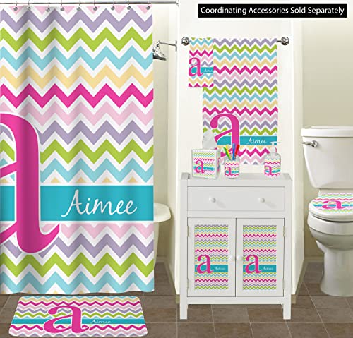 Rnk Shops Colorful Chevron Waste Basket - Single Sided (Black) (Personalized) #TOP2