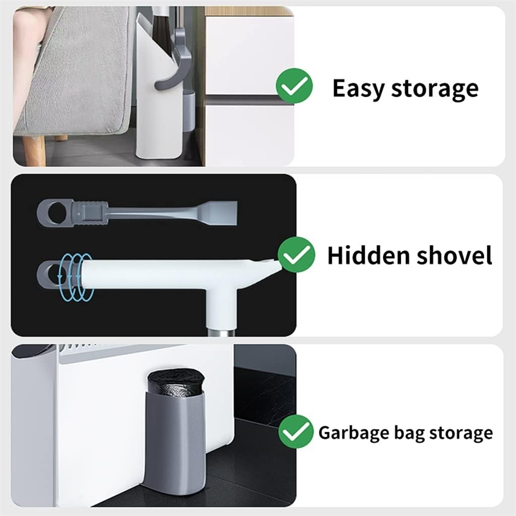 SLNFXC Stainless Steel Rod Stand Up Broom Dustpan Set Cleaning Tool Floor Dust Remove Long Handle Kitchen Home Indoor : Health & Household