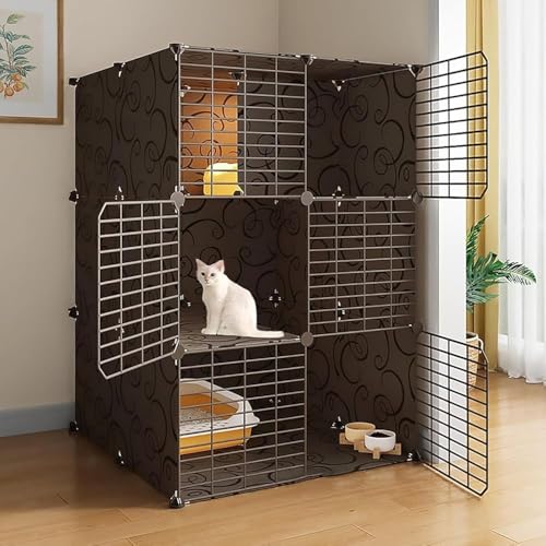 Espace de jeu et de repos sécurisé pour chats et enclos intérieur
