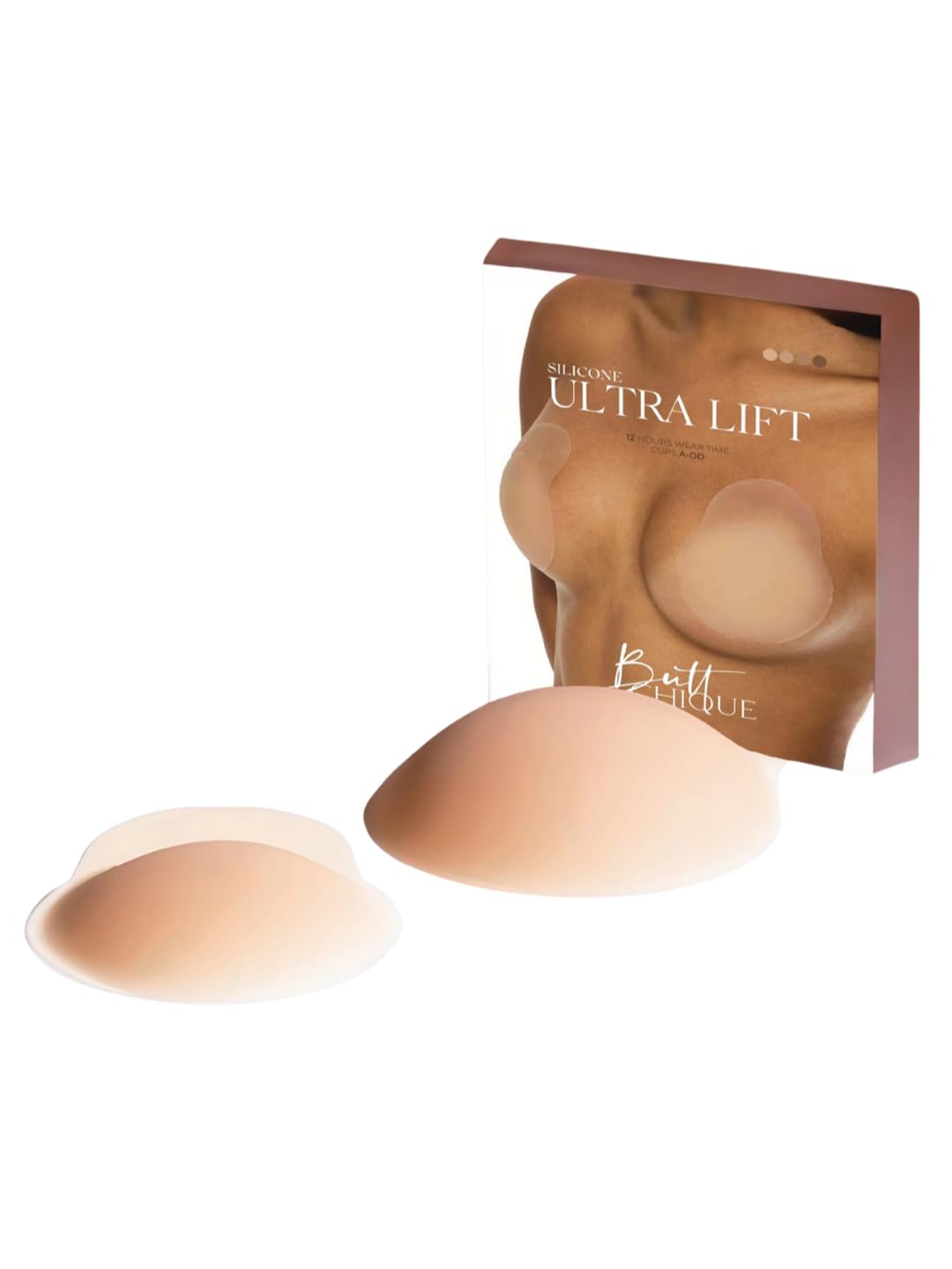 Silicone Ultra-Lift Reusable Stick-On Pasties (10 CM Diameter) | Seamless, Breathable, Sweat-Proof, Approved for Sensitive Skin