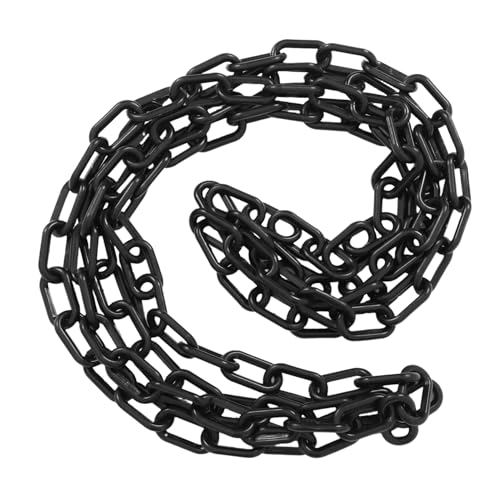 LIGIGWASH Chaîne Plastique Noir De Mètres Pour Décoration Halloween Accessoire De Sécurité Délimitation Idéale Pour Fêtes Et Événements