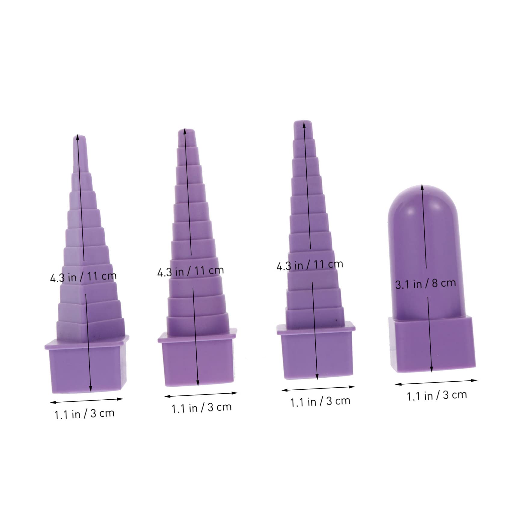 Beatifufu 4pcs Plastic Mandrel Wire Wrapping Set for Jewelry Making Tools Wire Jewelry Making Supplies Random