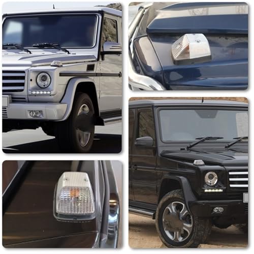 Couvercle clignotant d'aile Benz Classe G finition transparente cristal de haute précision - 2