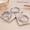 WAINIS 3Pcs Chunky Gold Bangle Bracelets for Women Trendy Wide Wrist Cuff Bracelets Stack Statement Bangle Fashion Gift #2