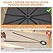 Shower Pitch Kit for Quick Install Sloped Shower Pan,Shower Slope Kit for Shower Floor Mortar Bed with Water Drainage Slope,Pre Sloped Shower Pan Kit with Center Ring and 10 Float Sticks System
