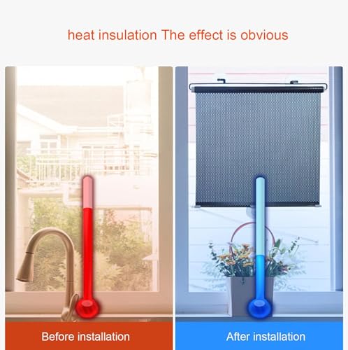 Rideau de fenêtre à isolation thermique portable et rétractable