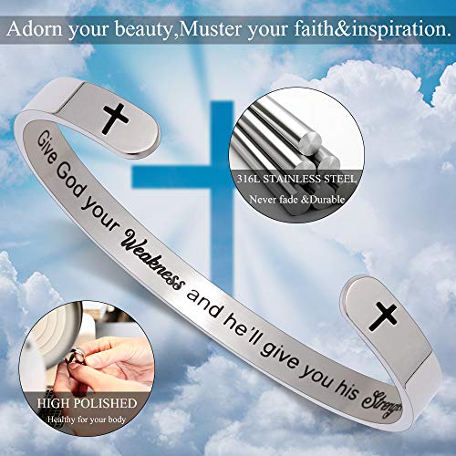 Btysun Bracelets for Women Mothers Day Bracelet Gifts from Daughter Inspirational Gifts for Women Graduation Gifts for Her Motivational Birthday Cuff Bangle Friendship Personalized Mantra Jewelry…
