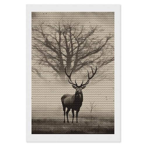 Kit de peinture diamant adultes toile 5D arbre abstrait haute brillance