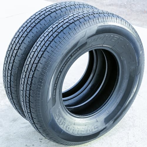 Set of 4 (FOUR) WellPlus Power ST-1 Semi-Steel Heavy Duty Premium Trailer Radial Tires-ST235/80R16 235/80/16 235/80-16 123/119M Load Range E LRE 10-Ply BSW Black Side Wall