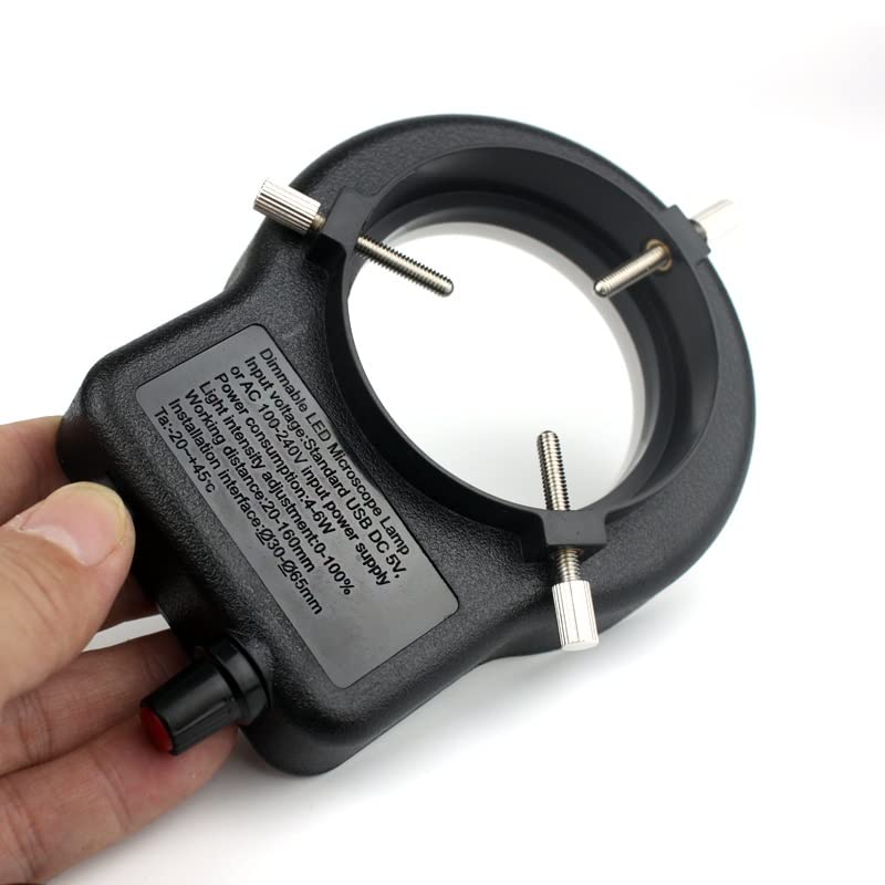 Lames de microscope et éclairage annulaire USB LED pour caméra et loupe - 6