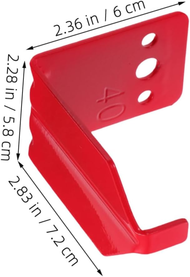 FRCOLOR 12pcs Fire Extinguisher Wall Hook Brackets Heavy Duty Metal Mounts for 40 Lbs Dry Chemical and Water Extinguishers with Screws and Gaskets, Suitable for Home, Garage, Vehicle,