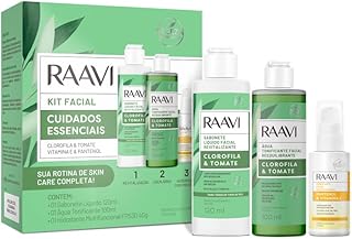 RAAVI Kit esencial de cuidado facial, revital...
