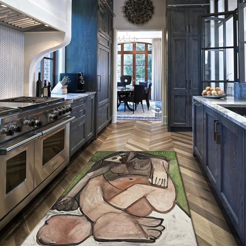 Tapis Picasso moderne antidérapant grand format de salon - 3