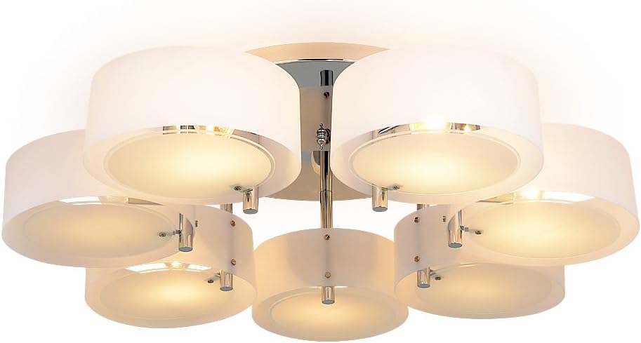 7 Lights Modern Contemporary Chandeliers Ceiling Light Flush Mount Home Ceiling Light Fixture for Living Room Bedroom