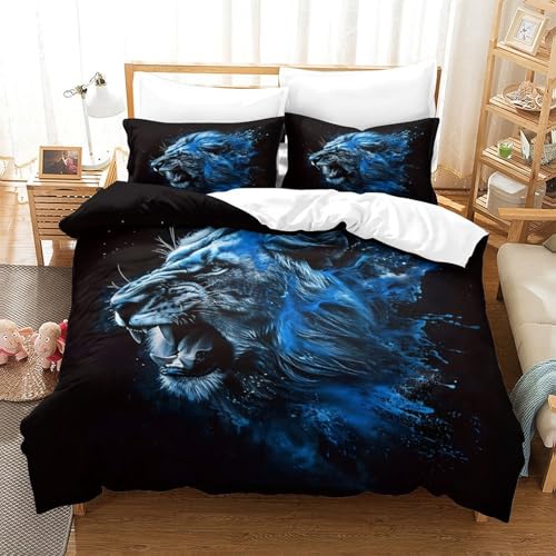 Housse de couette panthère de la jungle King en microfibre douce - 3