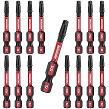 GEINXURN Impact Tough #2 Square 2 in. Insert Driver Bits,15Pack SQ2 Screwdriver Bits Set 2Long Impact Bit,Bulk