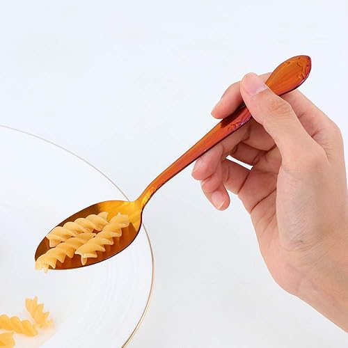 Miniatura 265 de Juego de 12 cucharas de café, mini cucharas de café, cucharas de espresso de acero inoxidable, cucharas pequeñas para postre, té, aperitivo, 4.6