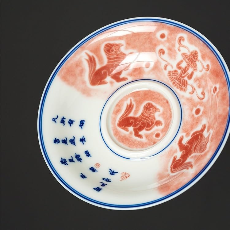 Matcha kubki Gaiwan filiżanka do herbaty chińska filiżanka do picia herbaty miska do herbaty retro zapobiegająca oparzeniom biała porcelanowa miska do herbaty z pokrywką zestaw do herbaty kubek