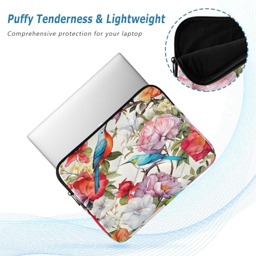 Funda para portátil 13-14 pulgadas Birds and Flowers impermeable y antichoque miniatura 5