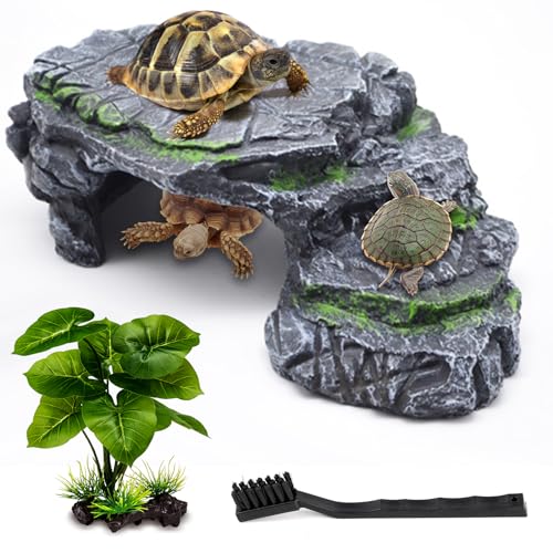 MoonOrange Turtle Basking Platform Kit, Reptile Habitat Hideout, ...
