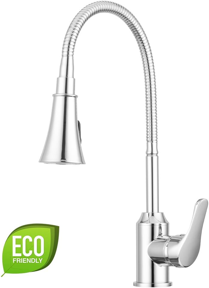 Hоttеѕt Sаlе Pacific Bay Aberdeen Goose-Neck Pull-Down Kitchen Sink Faucet (Chrome)