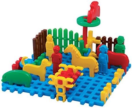 Marioinex Mini Farm Waffle Blocks (31-Piece) by Mario-Inex