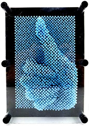 3D Pin Art Impression Board (Dark Blue) – Creative Desk Toy and Stress Reliever (Dark Blue) image 5