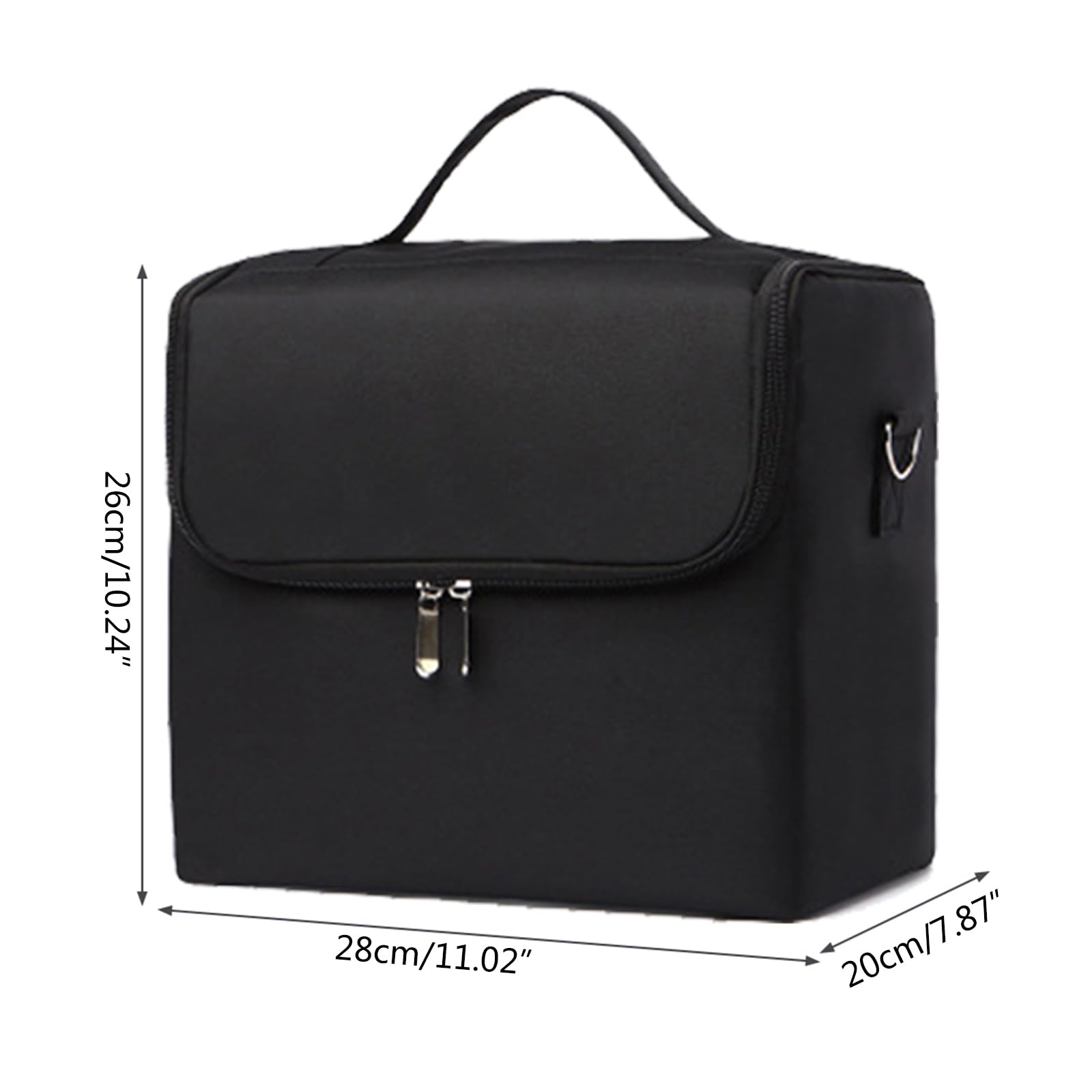 Psdndeww Makeup Bag Hand-held Large Capacity Multi-layer Manicure Hairdressing Tool Kit