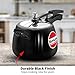 Hawkins 4 Litre Contura Black Pressure Cooker, Hard Anodised Inner Lid Cooker, Handi Cooker, Black (Cb40), 4 Liter